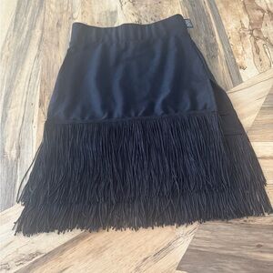 Tiger Friday ballroom Black Fringe Skirt